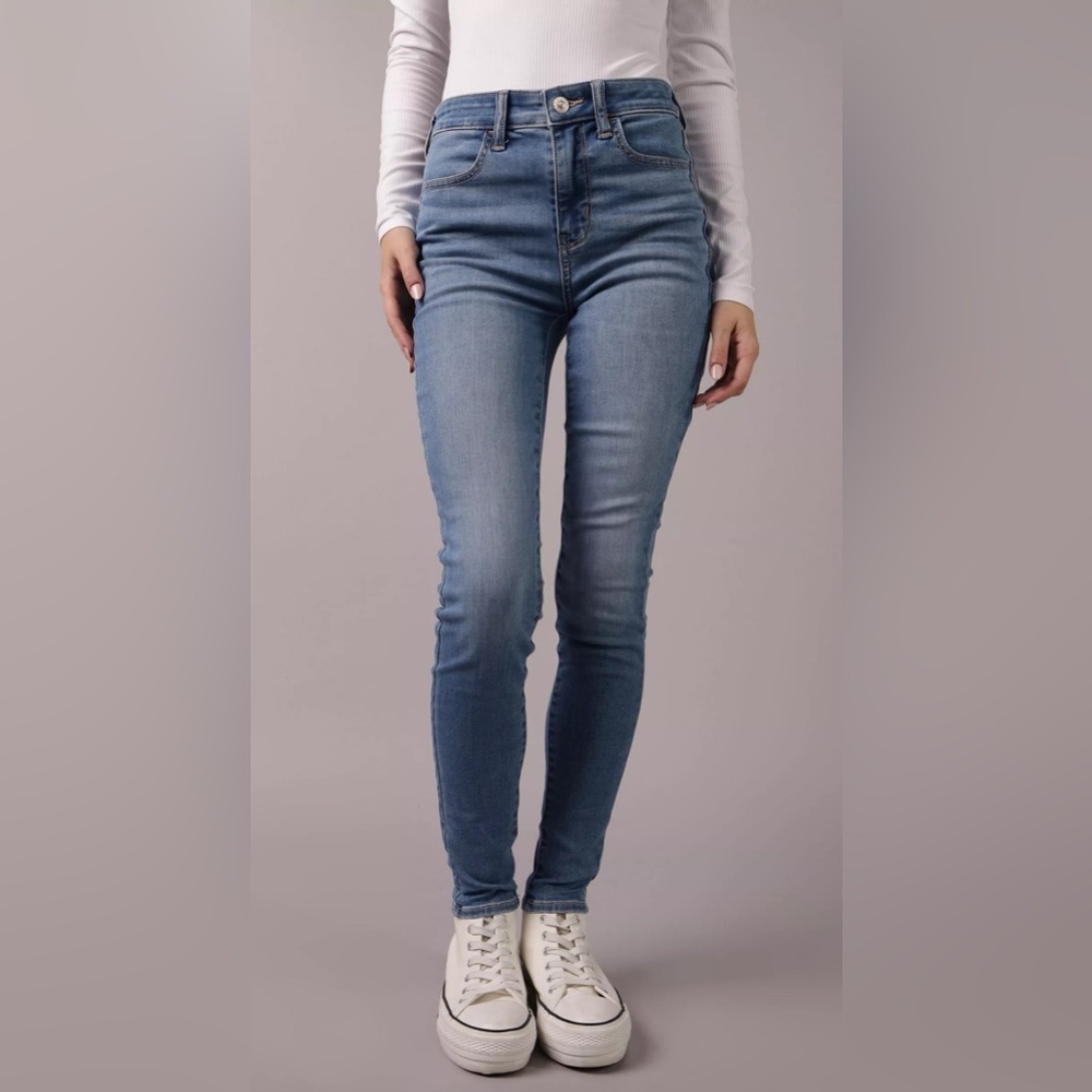 💜American Eagle Outfitters Blue Skinny Stretch Jeans